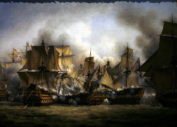 Louis-Philippe Crepin The Redoutable at the battle of Trafalgar